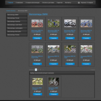 Интернет-магазин велосипедов и спорт товаров. Композитный