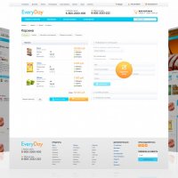 EveryDay: продукты питания, бытовая химия, товары на каждый день. Готовый шаблон (рус + англ)