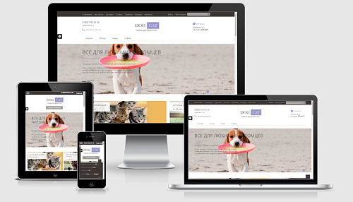 Зоотовары. Адаптивный и композитный магазин.