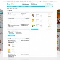EveryDay: продукты питания, бытовая химия, товары на каждый день. Готовый шаблон (рус + англ)