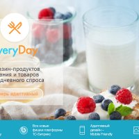 EveryDay: продукты питания, бытовая химия, товары на каждый день. Готовый шаблон (рус + англ)
