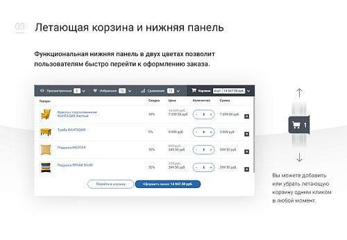 Мебель и товары для дома. Адаптивный интернет-магазин конструктор