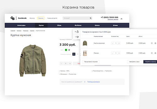 INTEC: UniGarderob - адаптивный интернет-магазин одежды, обуви и аксессуаров