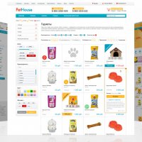 PetHouse: товары для животных, зоомагазин. Шаблон на Битрикс (рус. + англ.)