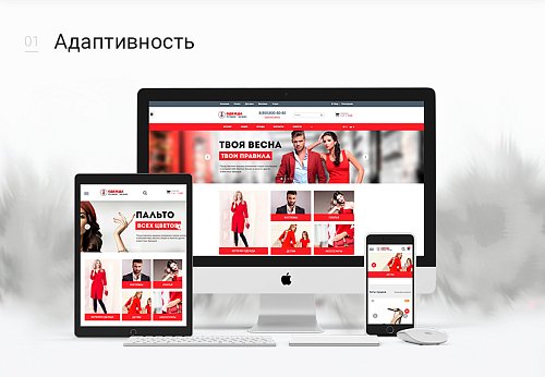 Одежда, сумки, обувь, аксессуары. Готовый интернет-магазин конструктор.