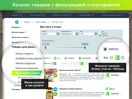 ONLINE Store — интернет-магазин продуктов и товаров для дома